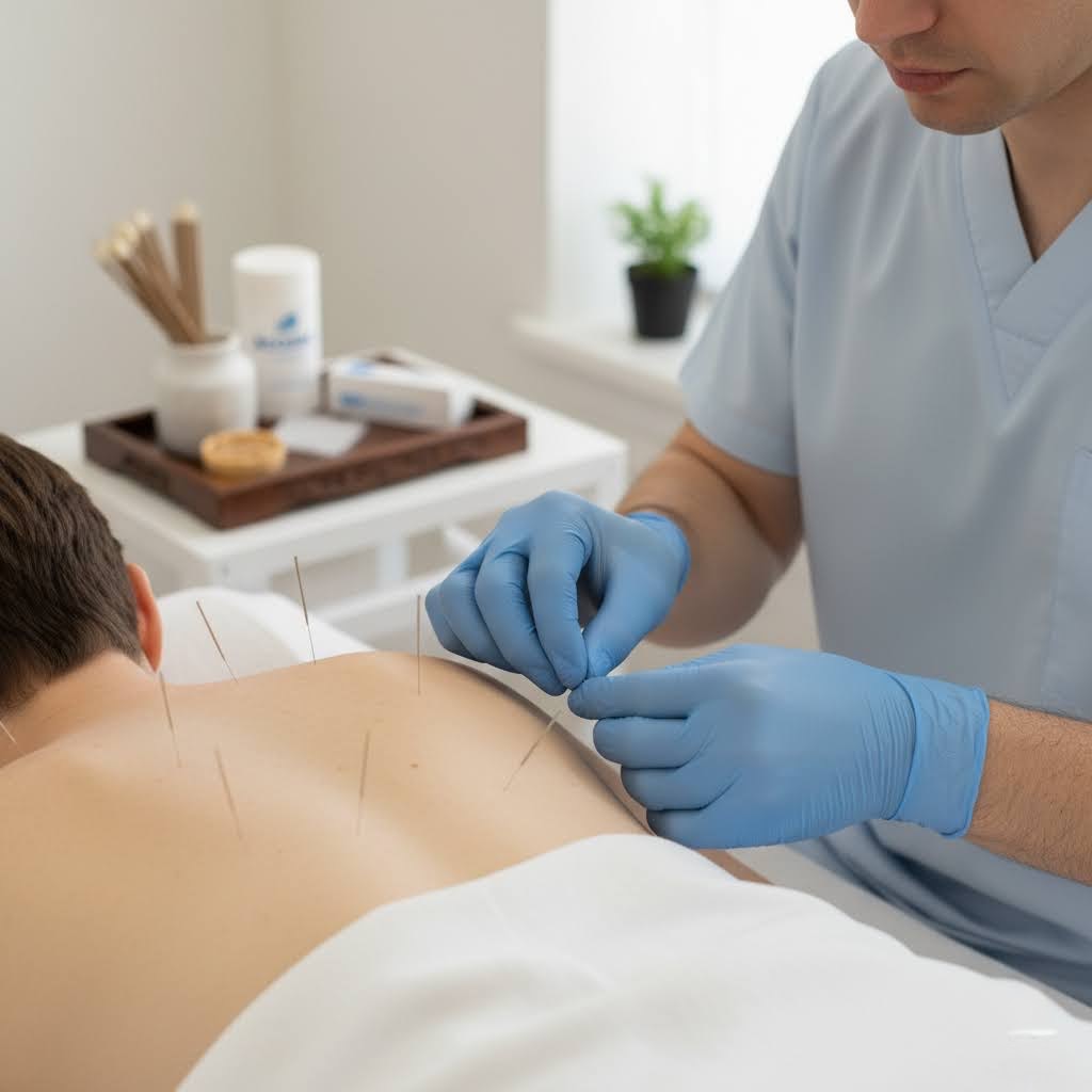 Acupuntura — sessió en entorn clínic